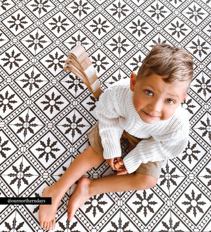 Beija Snow Vinyl Rug