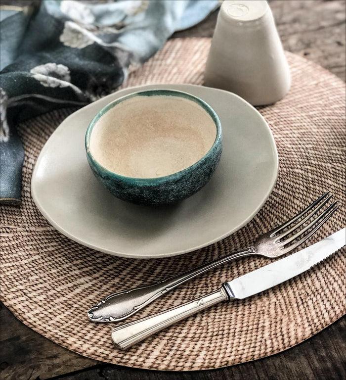 beija Spiral reed Vinyl Round Placemat