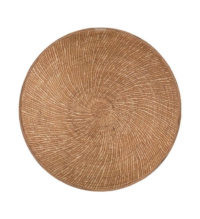 Beija Spiral Reed Vinyl Round Placemat