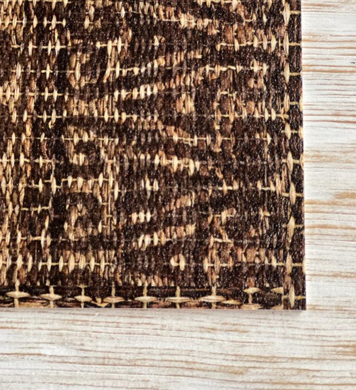 Beija Stamped Reed Vinyl Table Placemat