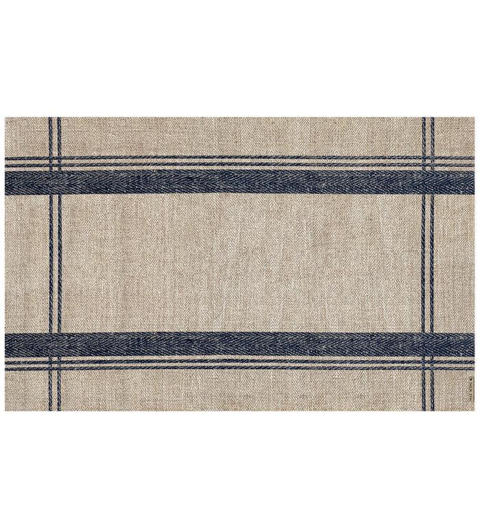 Beija Traditional Linen Vinyl Table Placemat