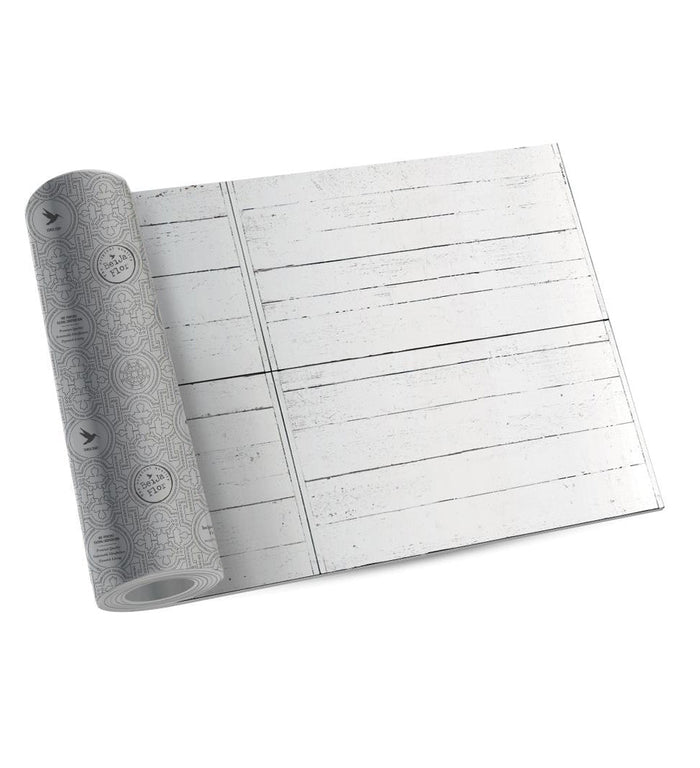 Beija White Pallets Modular Vinyl Rug