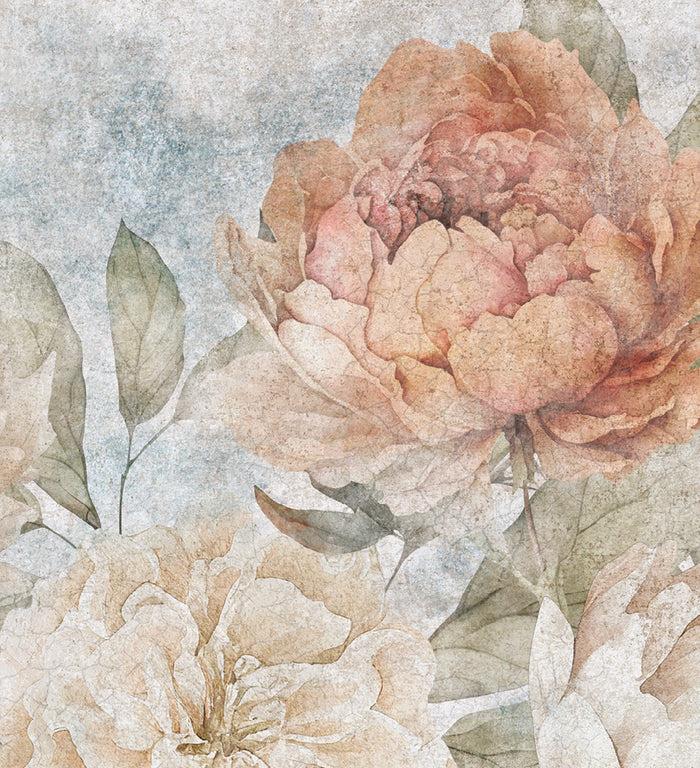 Beija Wild Peony - KAMI Fresco DIY Wallpaper