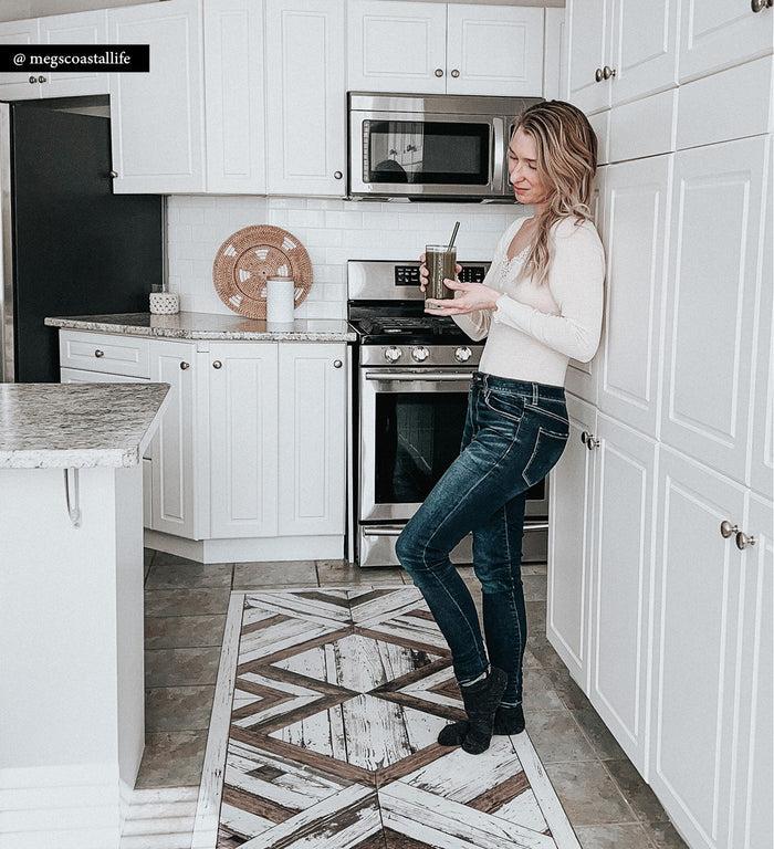 Beija Wood Art Vinyl Rug