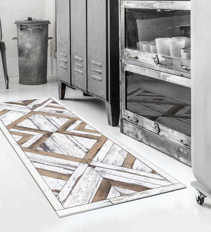 beija Wood art Vinyl Rug