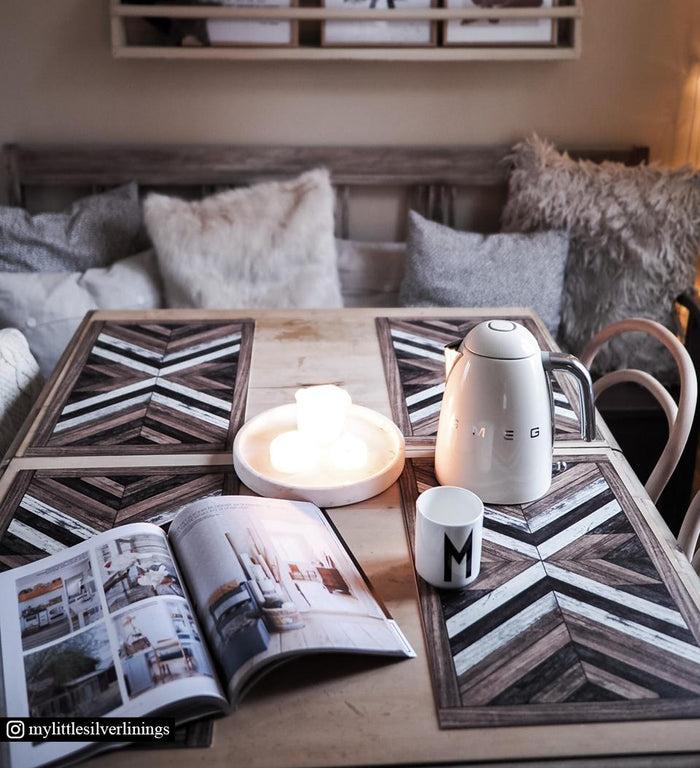 beija Wood art Vinyl Table Placemat