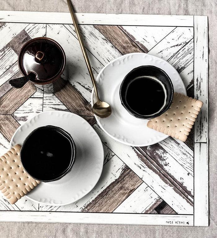 Beija Wood Art Vinyl Table Placemat