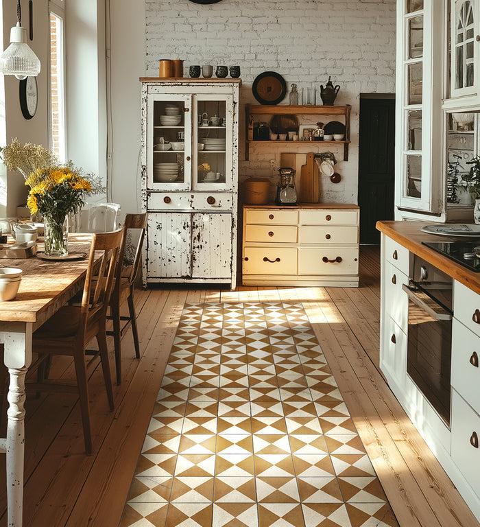 beija Borgo Camel Antique - Modu floor Vinyl Rug – Beija Flor World