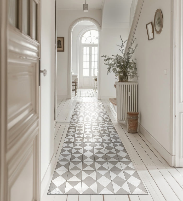 beija Borgo Gray Antique - Modu floor Vinyl Rug – Beija Flor World