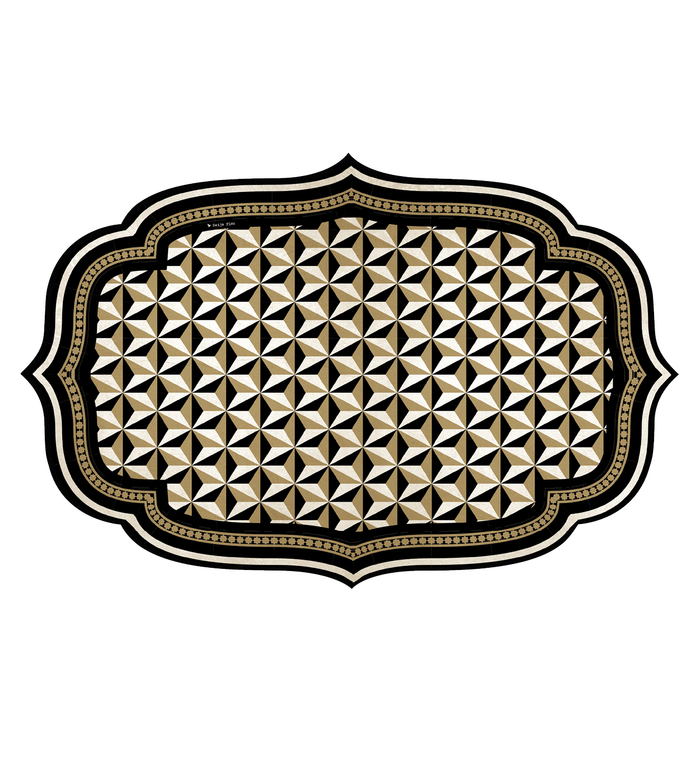 Beija Rock Star Gold Cutout Vinyl Placemat – Beija Flor World