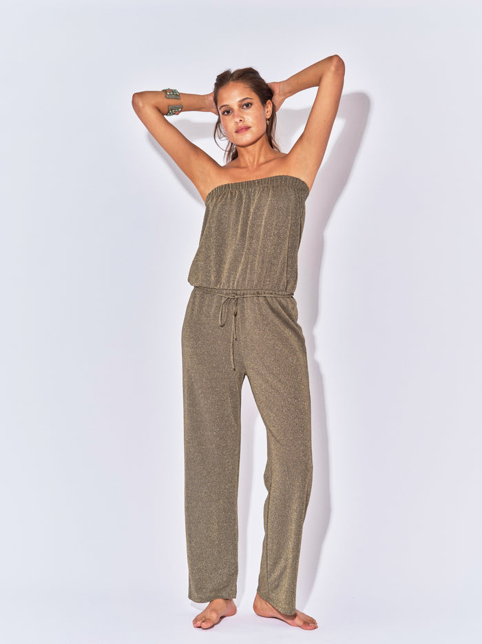 beliza COMBI PANTALON BUSTIER LUREX MINERAL