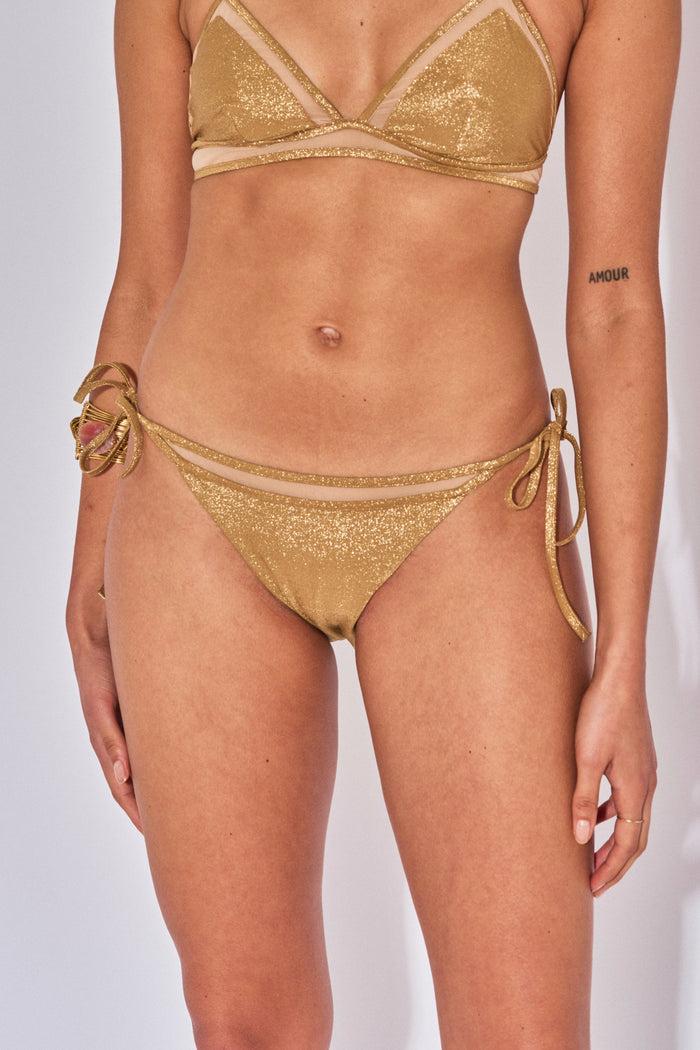beliza CULOTTE A NOUER CARLA LUREX DORE