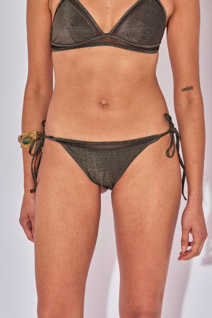 beliza CULOTTE A NOUER CARLA LUREX NOIR