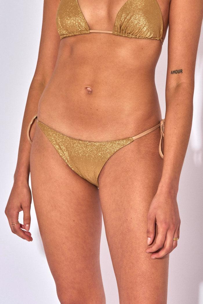 beliza CULOTTE A NOUER KATE REVERSIBLE DORE LUREX