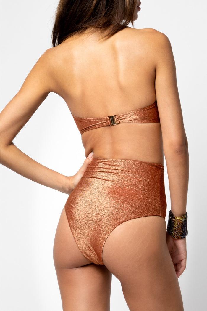 Beliza CULOTTE TAILLE HAUTE JUNIA LUREX SIENNA