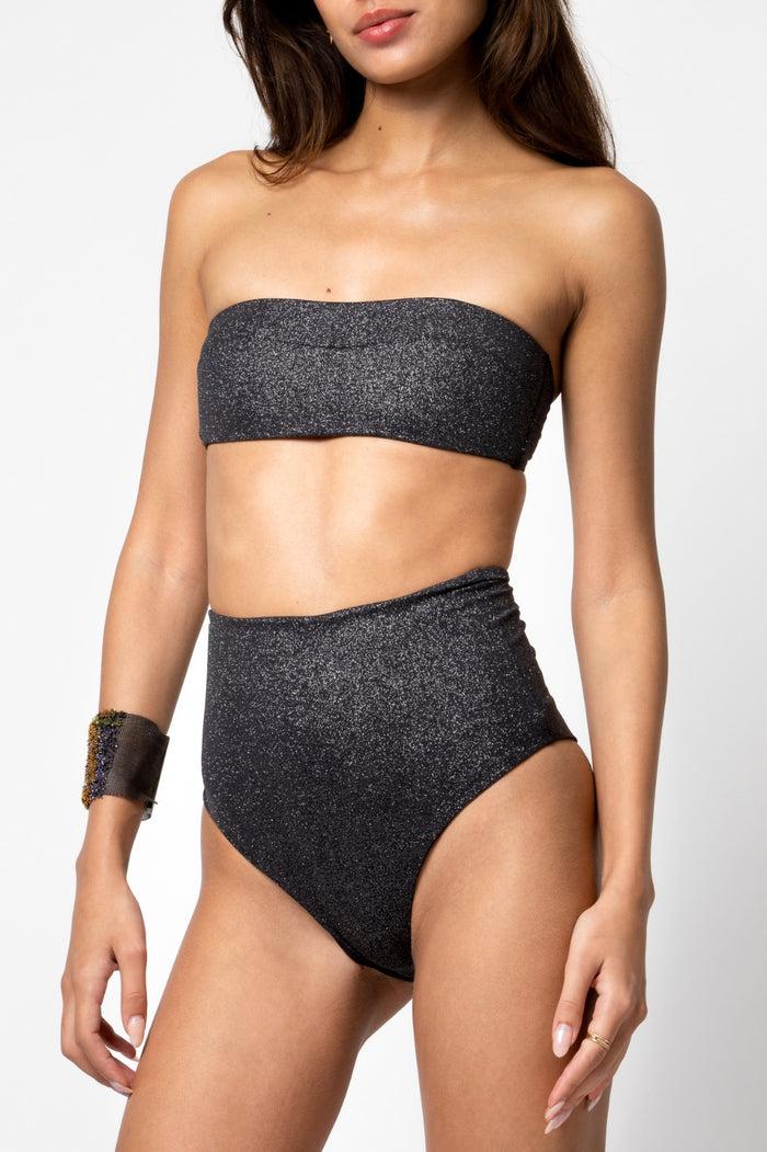 Beliza CULOTTE TAILLE HAUTE JUNIA NOIR GLIT