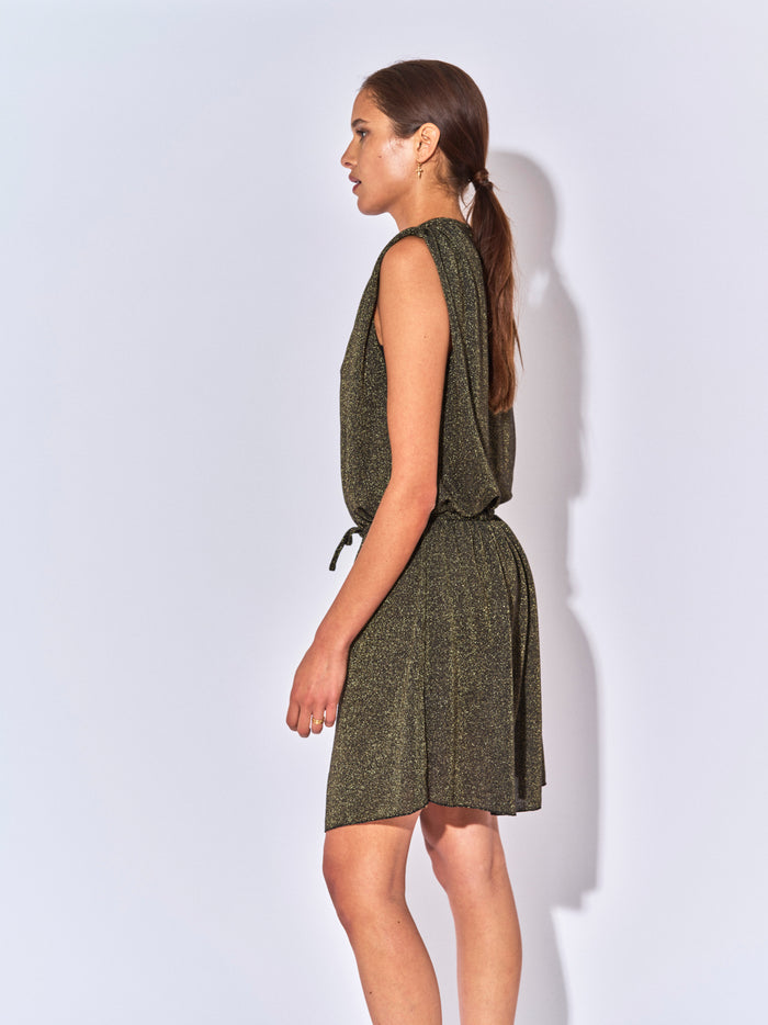 Beliza GILET ROBE MAHI LUREX NOIR