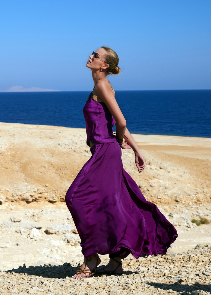 Beliza JUPE LONGUE PURPLE