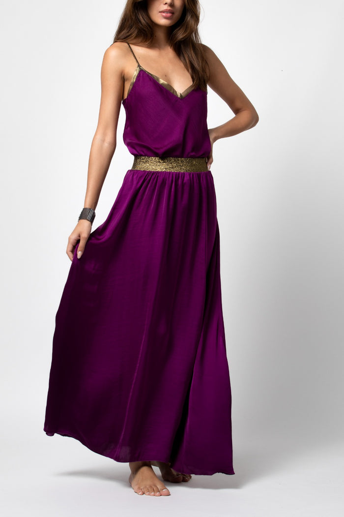 Beliza JUPE LONGUE PURPLE