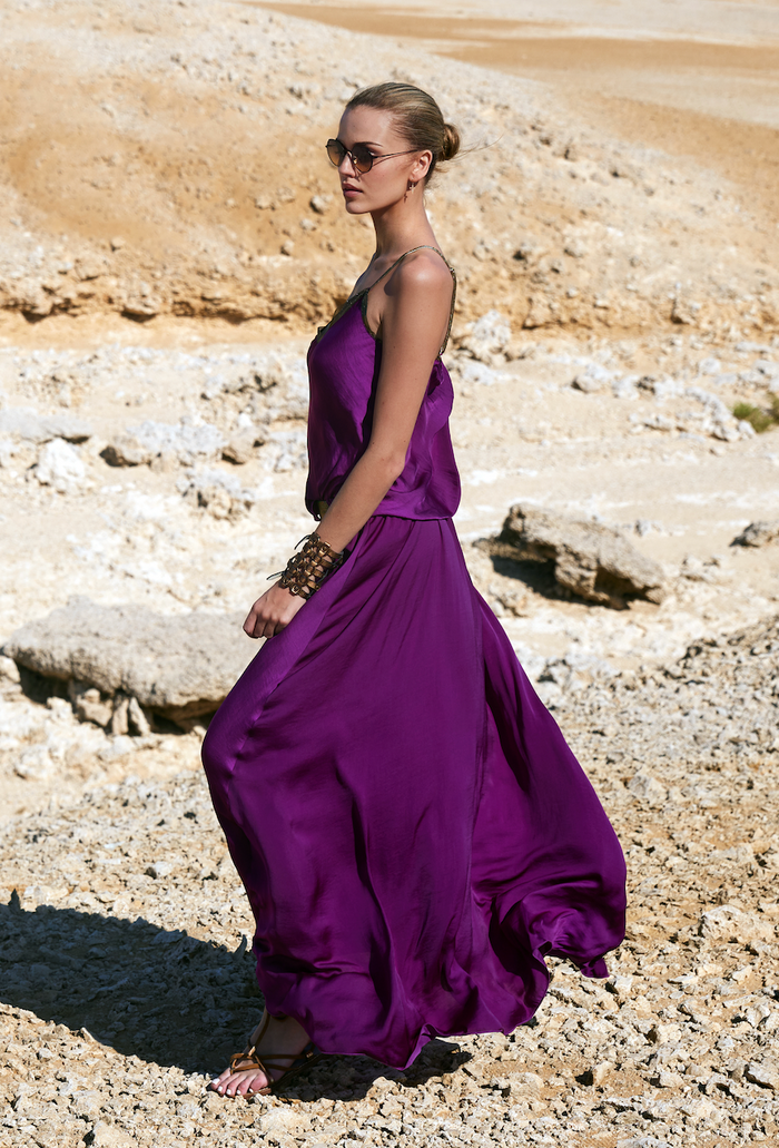 beliza JUPE LONGUE PURPLE