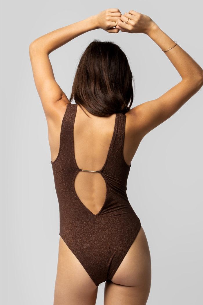Beliza MAILLOT DE BAIN UNE PIECE TONI LUREX BROWN