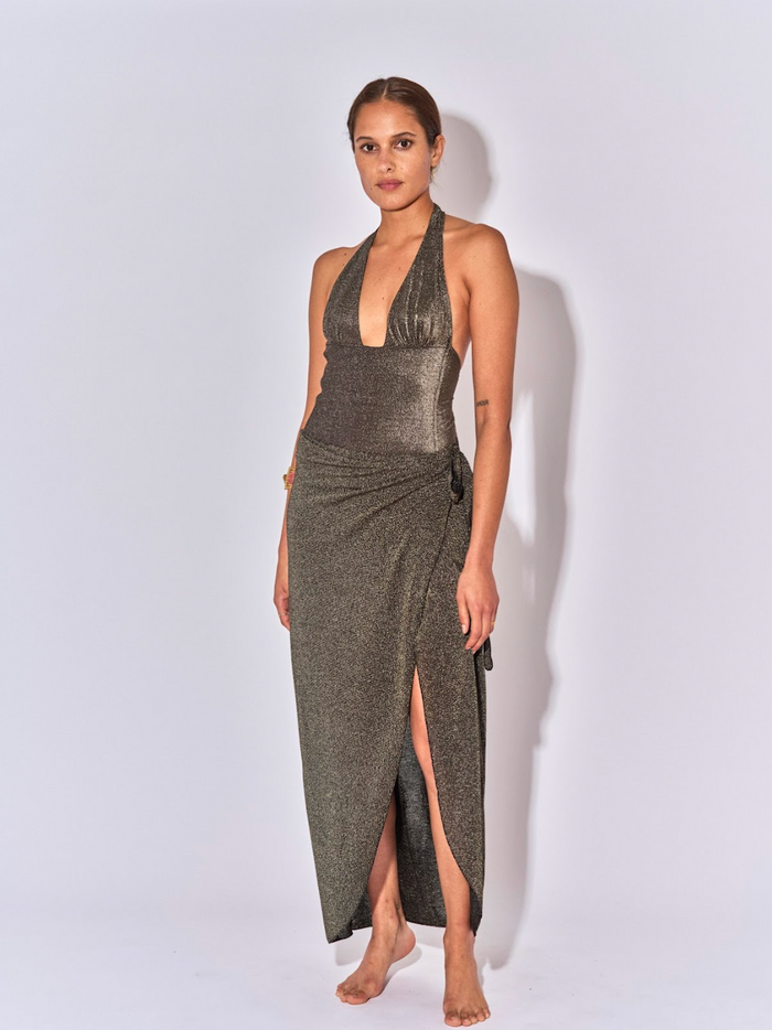 beliza PAREO LONG A NOUER NOIR LUREX