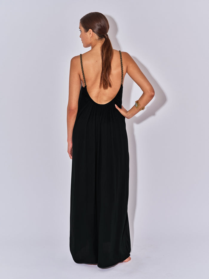 Beliza ROBE LONGUE DOS NU ALIA NOIR