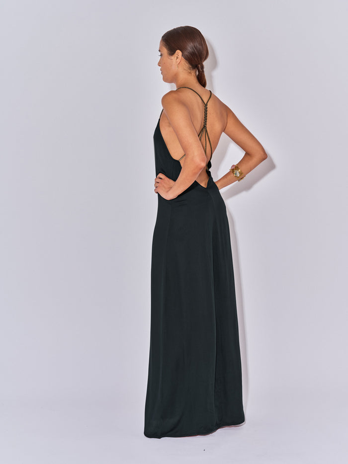 Beliza ROBE LONGUE DOS NU DINA NOIRE