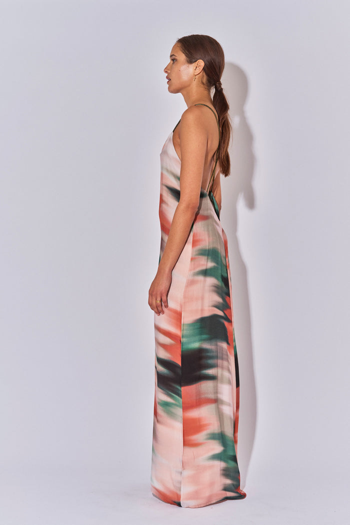 Beliza ROBE LONGUE DOS NU DINA TIE AND DIE