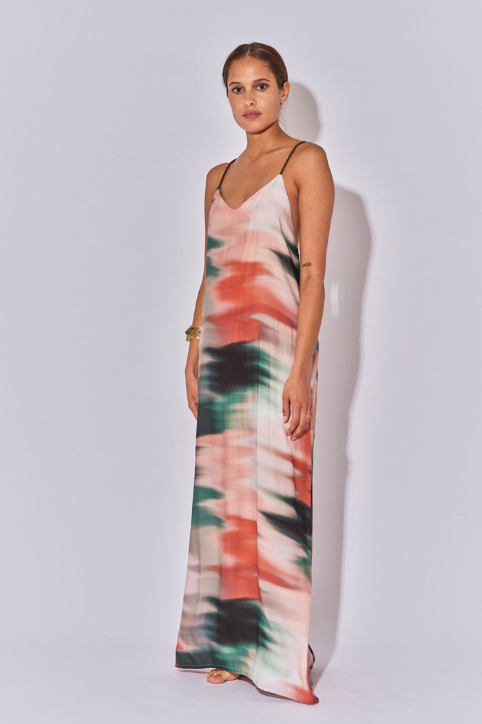 beliza ROBE LONGUE DOS NU DINA TIE AND DIE