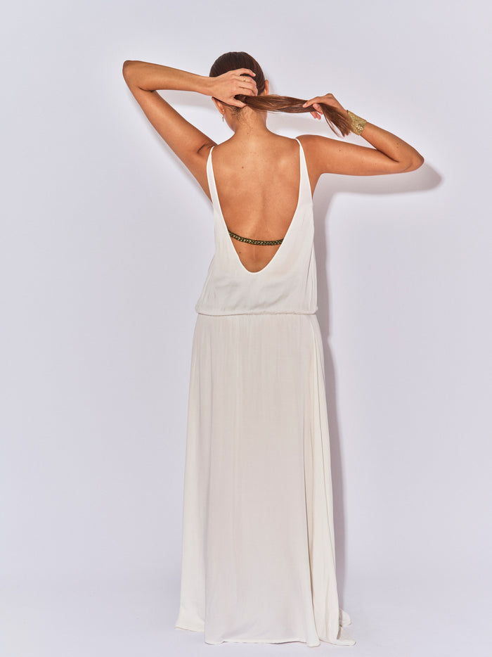 Beliza ROBE LONGUE DOS NU FIDJI ECRU