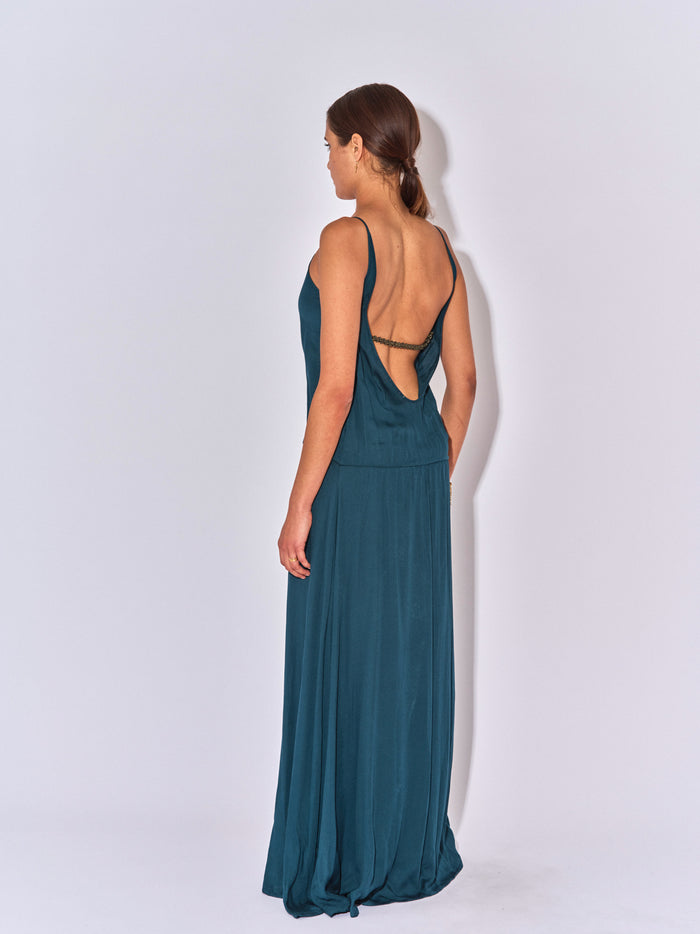Beliza ROBE LONGUE DOS NU FIDJI PETROL