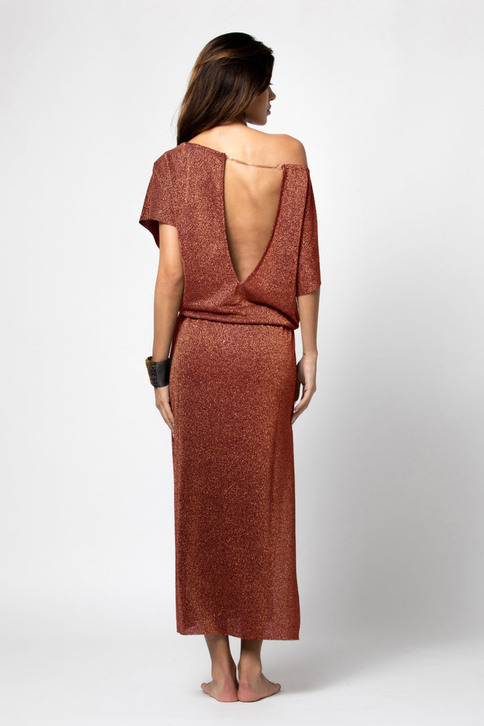 Beliza ROBE LONGUE JULIA LUREX SIENNE