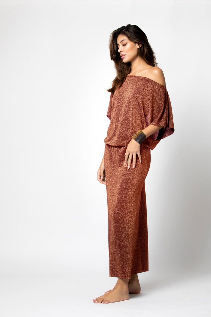 beliza ROBE LONGUE JULIA LUREX SIENNE