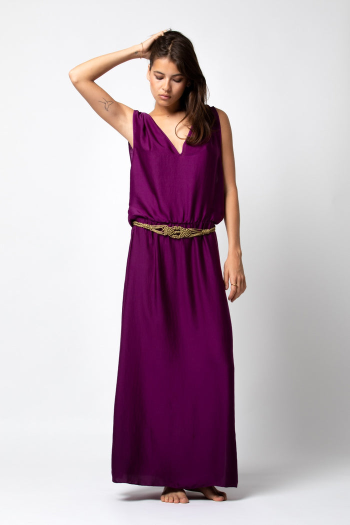 beliza ROBE LONGUE TALI PURPLE