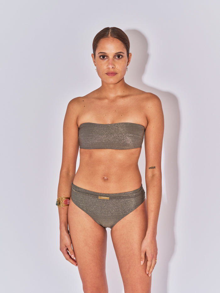 Beliza TOP BANDEAU JUNIA LUREX MINERAL