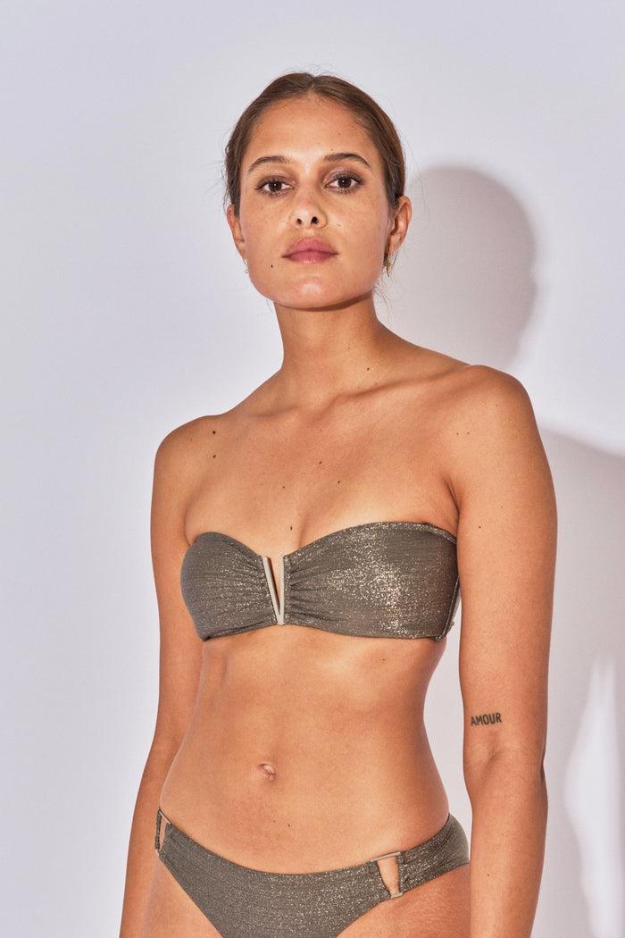 Beliza TOP BANDEAU SHIRAZ LUREX MINERAL