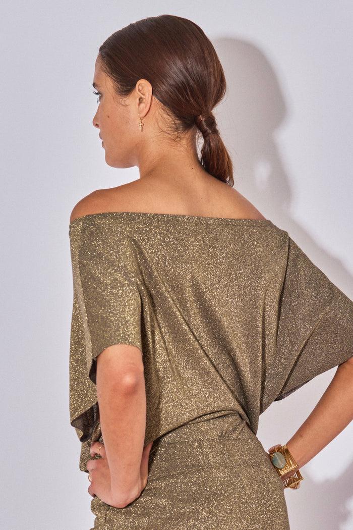 Beliza TOP COL BARDOT THAIS MINERAL LUREX