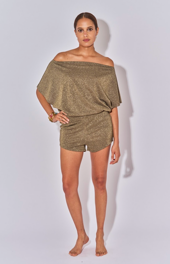 Beliza TOP COL BARDOT THAIS MINERAL LUREX