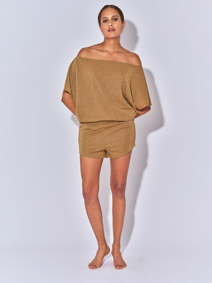 Beliza TOP THAIS COL BARDOT DORE LUREX