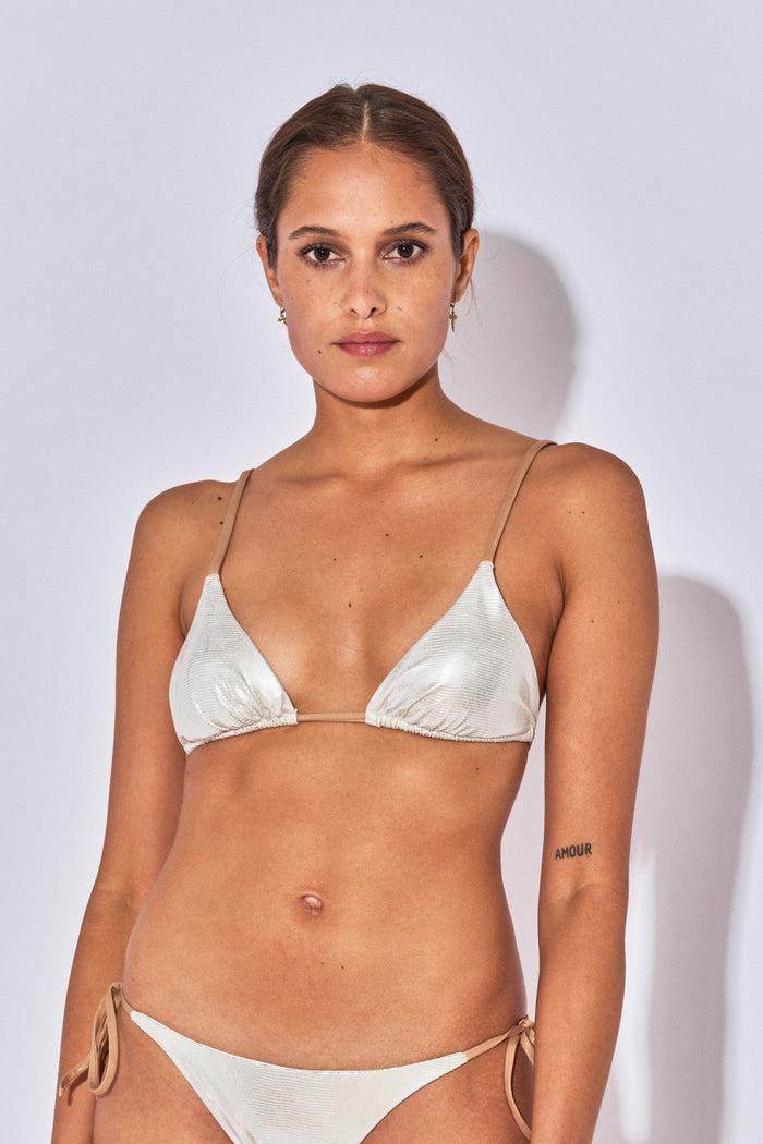 beliza TOP TRIANGLE NIKI FISH ECRU