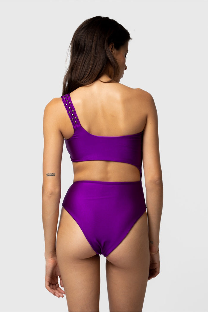 Beliza MAILLOT DE BAIN UNE PIECE ASYMETRIQUE ARIANE PURPLE