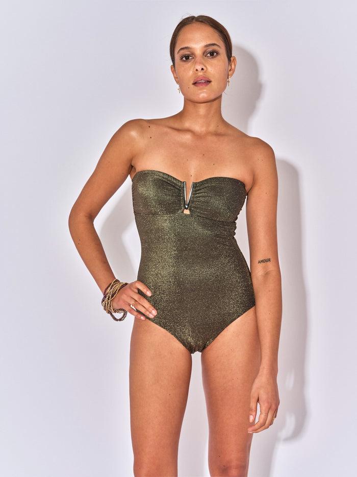 Beliza MAILLOT DE BAIN UNE PIECE CHARLIZE LUREX NOIR