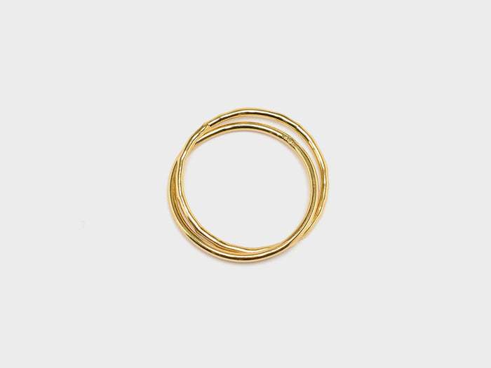 Bdm Studio BDM Studio Nomades Gold-plated Double Ring