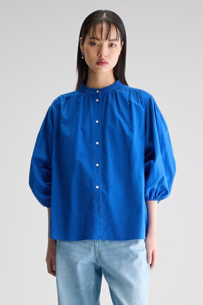 Bellerose Blouse à Boutons Bleue Pour Femmes