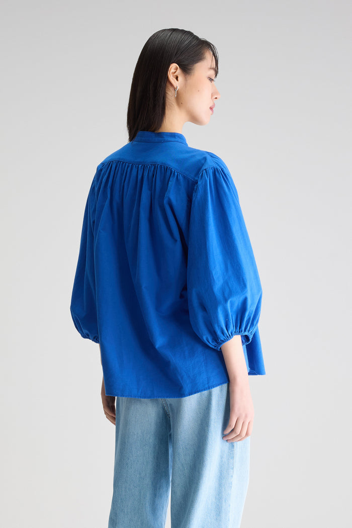 Bellerose Blouse à Boutons Bleue Pour Femmes