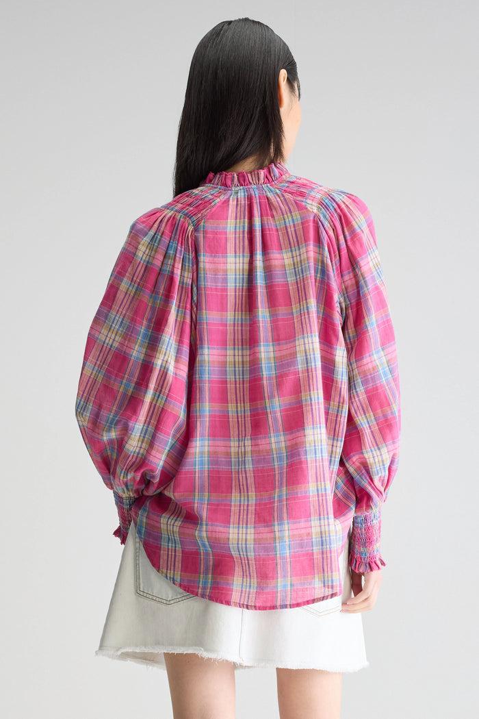 Bellerose Blouse à Carreaux Rose Pour Femmes