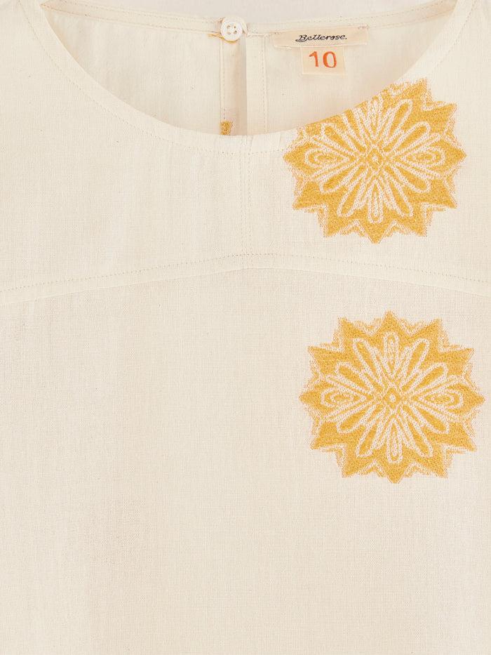 Bellerose Blouse Blanche Coupe Slim Pour Filles