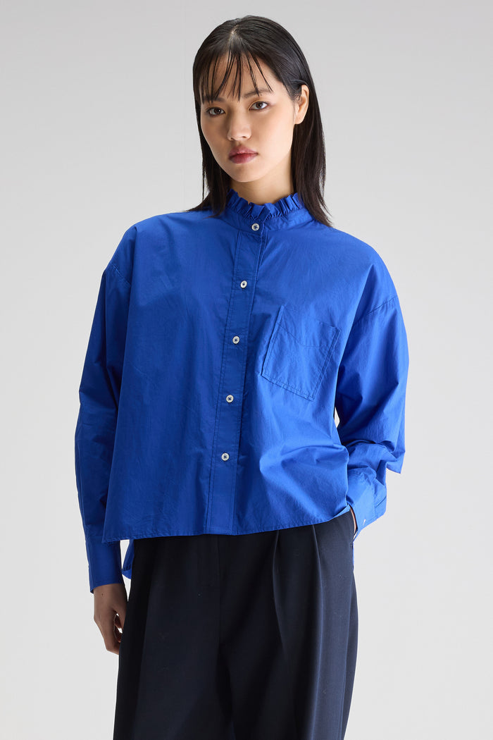 Bellerose Blouse Coupe Droite Bleue Pour Femmes