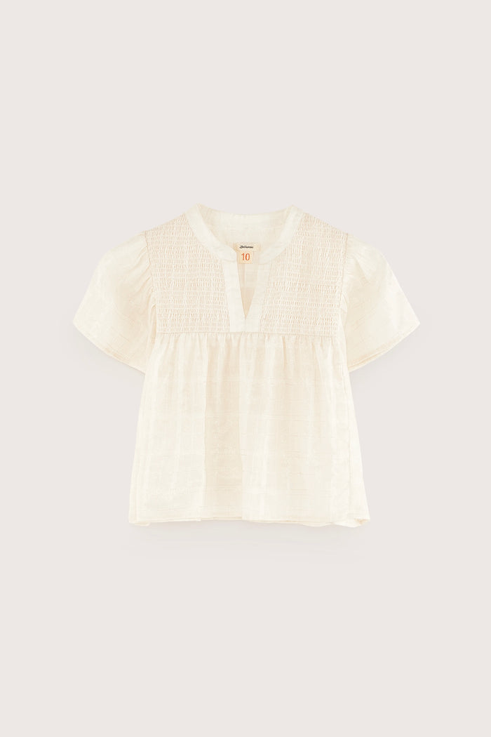 Bellerose Blouse Dorée Courte Pour Filles